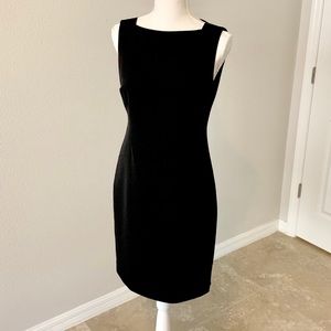 ANN TAYLOR Sleeveless Black Sheath Dress, SIZE 2